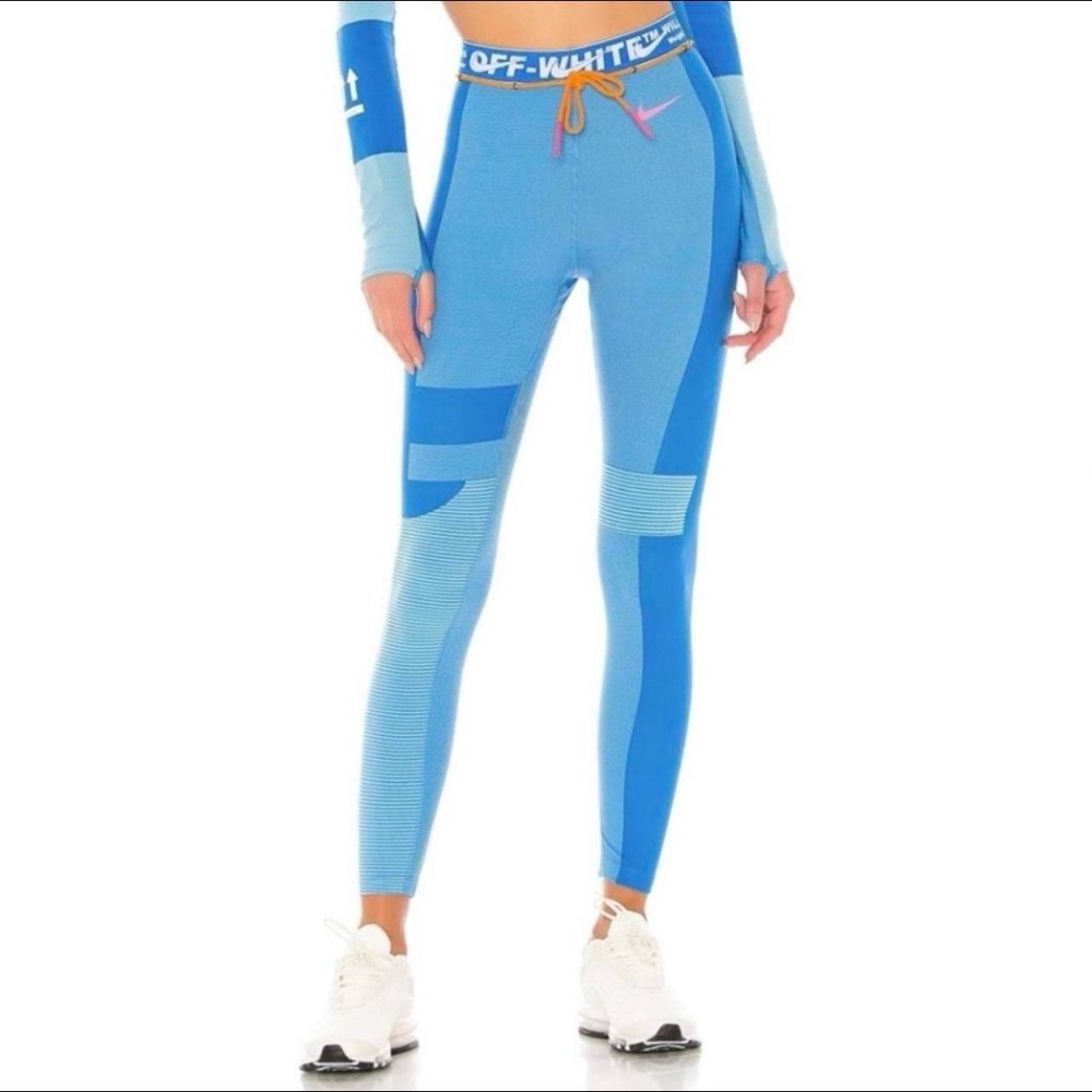 Off-White x Nike Women’s Blue Easy Run Tight | size: M |